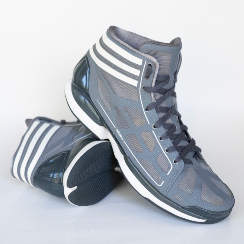 adidas AdiZero Crazy Light “Medium Lead” Basketball Shoes, G23670, Gray, Size 10